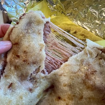 Pupusería El Zunzal - Bean and cheese pupusa- look at that cheese pull! - Latin American Near Me - Las Vegas, Nevada