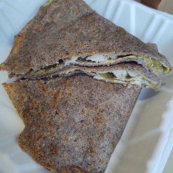 Peekskill Coffee - Gluten free build your own crepe with egg, vegan herbed cheese spread, and roasted turkey - Coffee & Tea Near Me - Peekskill, New York
