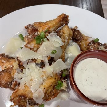 Chefs Kitchen - Parmesan garlic wings. These may be the best wings I've ever had! - Steakhouses Near Me - Pineville, North Carolina Chefs Kitchen - Parmesan garlic wings. These may be the best wings I've ever had! - Steakhouses Near Me - Pineville, North Carolina