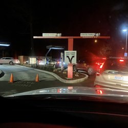 Always at this Wendy's. An unused lane and backed up