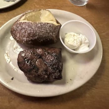 Texas Roadhouse - 6 oz sirloin with baked potato - American Near Me - Reno, Nevada Texas Roadhouse - 6 oz sirloin with baked potato - American Near Me - Reno, Nevada