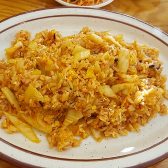 Jin Mi Garden - a plate of fried rice and a cup of coffee - Korean Near Me - Duluth, Georgia Jin Mi Garden - a plate of fried rice and a cup of coffee - Korean Near Me - Duluth, Georgia