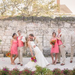 St. Francis Barracks - The rose garden was the ceremony site and offered a beautiful coquina wall for portraits afterwards