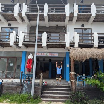 Jamie's At The Blue Reef - Front of the building. - Seafood Near Me - Mahahual, ROO Jamie's At The Blue Reef - Front of the building. - Seafood Near Me - Mahahual, ROO