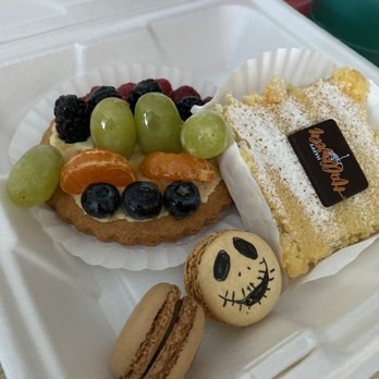 O Happy Bread - From top left, fruit tart, lemon bar, macaron. - Bakeries Near Me - Pahrump, Nevada