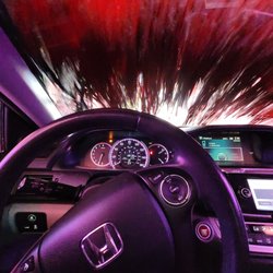 Shell - Car wash at Shell Gas Station.  Love the colors.   Always get gas here too.