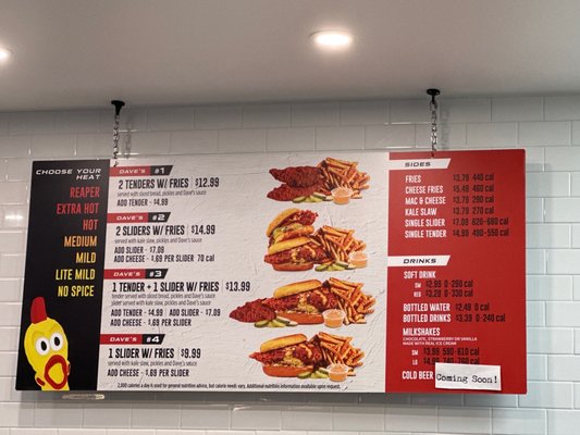 Menu photo 1 Dave's Hot Chicken Albany, NY
