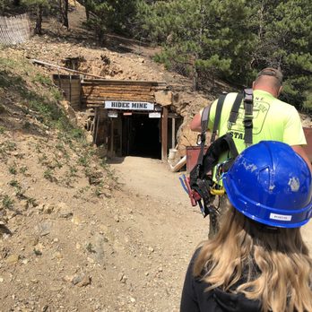 Hidee Gold Mine - Walking into the mine with our guide - Historical Tours Near Me - Central City, Colorado