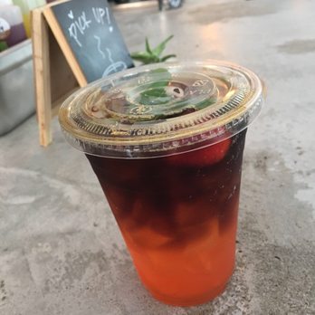 Ambee Coffee - Refresh: strawberry, basil, lemon & cold brew - Coffee & Tea Near Me - Somerville, New Jersey
