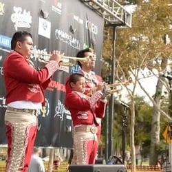 Mariachi Alma de Mexico - MJ's trumpet section at the Dia de Los Muertos event in San Jose