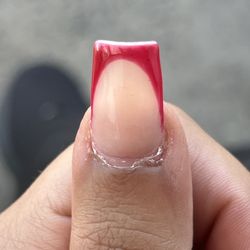 Nail Spa - She did cut my cuticles but you cant really tell.