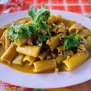 Holy Basil - Yellow Curry Rigatoni - Thai Near Me - Los Angeles, California