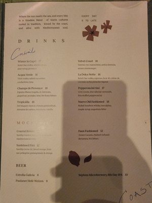 Menu photo 4 Casamara Washington, DC, DC