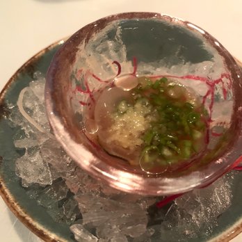 Jinsei Motto - Oyster with yukari ponzu and finger lime - Sushi Bars Near Me - Chicago, Illinois