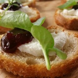 Padre Canyon Foods - Goat Cheese and Jam Crostini