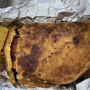 Patacon Pisao - Cachapa!!!! Get it, and get a second for tomorrow - Venezuelan Near Me - New York, New York Patacon Pisao - Cachapa!!!! Get it, and get a second for tomorrow - Venezuelan Near Me - New York, New York