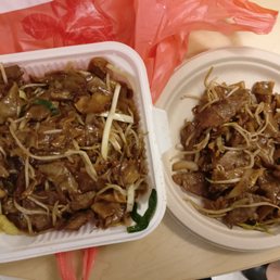 Beef chow fun - enough to feed a family of 4