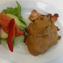 Thai Square - Chicken satay starter.