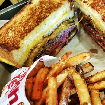 Grill 'Em All - Behemeth Burger with fries - Burgers Near Me - Long Beach, California Grill 'Em All - Behemeth Burger with fries - Burgers Near Me - Long Beach, California