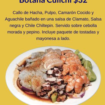 Marisco’s El Guicho - Online menu photo of Botana Culichi - Food Trucks Near Me - Paramount, California