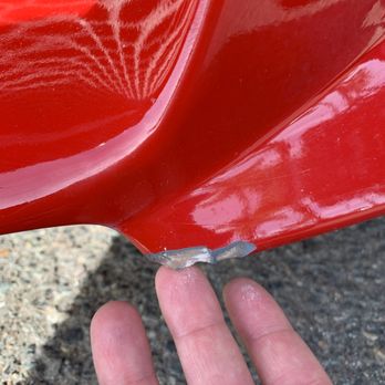 Rollings Automotive - Scrape on the front bumper, still fresh - Auto Repair Near Me - Fullerton, California Rollings Automotive - Scrape on the front bumper, still fresh - Auto Repair Near Me - Fullerton, California