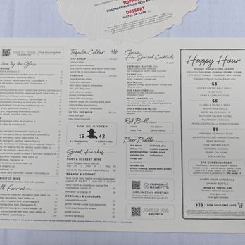 STK Steakhouse - Menu as of 5.1.2026 - Venues & Event Spaces Near Me - San Francisco, California