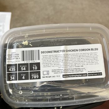 Simple Plan - Deconstructed Chicken Cordon Bleu Label - Health Markets Near Me - Eagan, Minnesota Simple Plan - Deconstructed Chicken Cordon Bleu Label - Health Markets Near Me - Eagan, Minnesota
