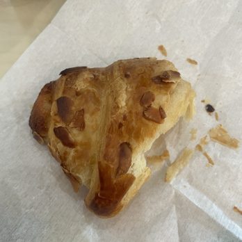 Ernie's The French Bakery - Half of my almond croissant. You can taste the quality. - Coffee & Tea Near Me - St. George, Utah Ernie's The French Bakery - Half of my almond croissant. You can taste the quality. - Coffee & Tea Near Me - St. George, Utah