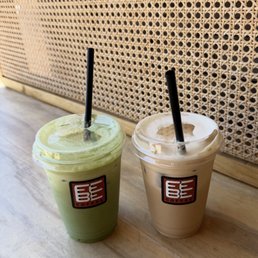 Corn matcha and sea salt nutty Corn matcha and sea salt nutty