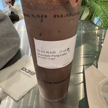 Dessert 39 - Chocolate Pong Latte - Desserts Near Me - Annandale, Virginia