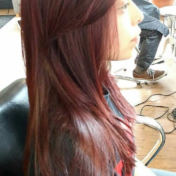 The Hair Lounge - A sizzling summer red on Karina done by Aida Z. - Waxing Near Me - Newtown, Pennsylvania The Hair Lounge - A sizzling summer red on Karina done by Aida Z. - Waxing Near Me - Newtown, Pennsylvania