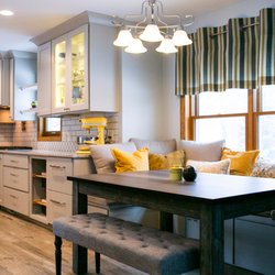 Silver Leaf Interiors - Window bench seating with custom storage. What you don't see is the dog bowl - she hid it!