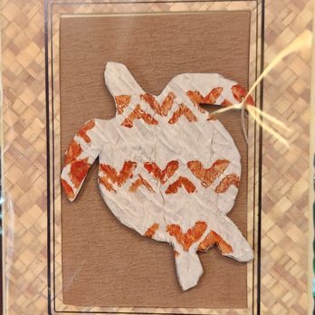 Hale Kapa - Kapa honu design as car ornament - Art Galleries Near Me - Lihue, Hawaii Hale Kapa - Kapa honu design as car ornament - Art Galleries Near Me - Lihue, Hawaii