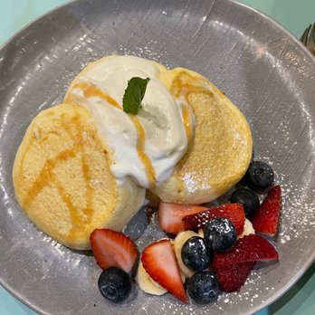 Hanabusa Cafe - Regular soufflé pancakes. - Pancakes Near Me - Chicago, Illinois Hanabusa Cafe - Regular soufflé pancakes. - Pancakes Near Me - Chicago, Illinois