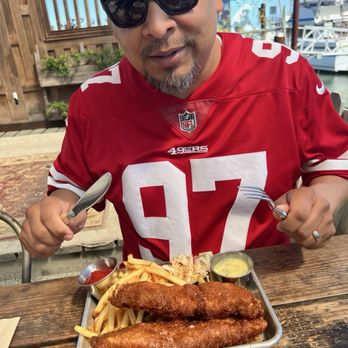 Sailing Goat Restaurant - Waiting to dig in to my fish and chips - Seafood Near Me - Richmond, California Sailing Goat Restaurant - Waiting to dig in to my fish and chips - Seafood Near Me - Richmond, California