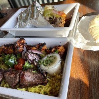Mazra - Double Kebab Plate Street Style Wrap - Middle Eastern Near Me - San Bruno, California