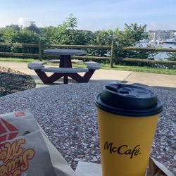 McDonald's - Beautiful morning for breakfast with a direct water view