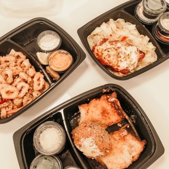 Scaddabush - three trays of food - Italian Near Me - Woodbridge, Ontario