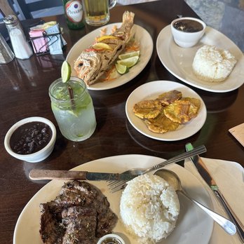 Caribbean Grill Cuban Restaurant - Red Snapper, Churrasco con Chimichurri, and Tostones - Cuban Near Me - Coconut Creek, Florida