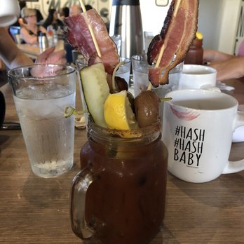 Hash Kitchen - My attempt of building my own Bloody Mary - Breakfast & Brunch Near Me - Chandler, Arizona Hash Kitchen - My attempt of building my own Bloody Mary - Breakfast & Brunch Near Me - Chandler, Arizona
