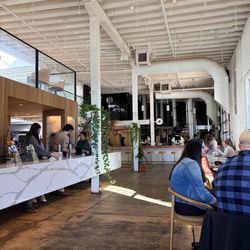 Onyx Coffee Lab - Coffee counter and roasting area
