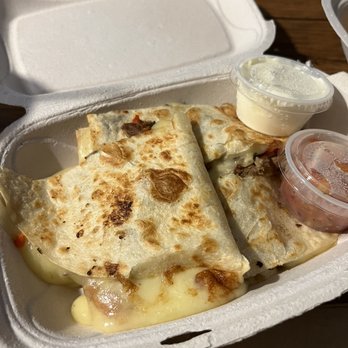 YES! Cafe - Steak quesadilla. Steak was very tender and thinly sliced. - Breakfast & Brunch Near Me - Miami Beach, Florida YES! Cafe - Steak quesadilla. Steak was very tender and thinly sliced. - Breakfast & Brunch Near Me - Miami Beach, Florida