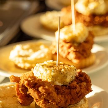 Maple Street Biscuit - Prepping made-to-order Squawking Goat biscuit sandwiches. - Breakfast & Brunch Near Me - Wylie, Texas