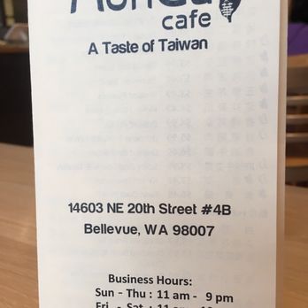 MonGa Cafe - To go menu - Taiwanese Near Me - Bellevue, Washington