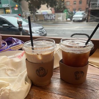 Sharp Specialty Coffee - spanish latte and iced americano - Coffee & Tea Near Me - Los Angeles, California