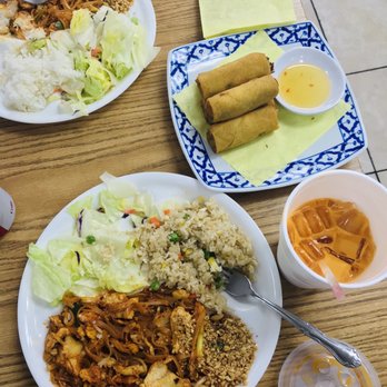 Thai Pepper - Chicken Pad Thai and egg rolls - Thai Near Me - Huntington Beach, California Thai Pepper - Chicken Pad Thai and egg rolls - Thai Near Me - Huntington Beach, California