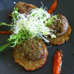 Zucker und Zimt - Schweinemedaillons auf Puffer