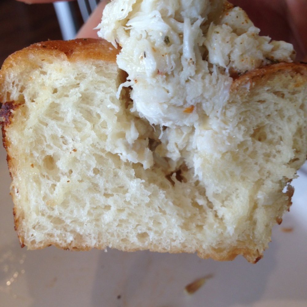 Lobster West - Crappy crab roll, doughy dense bread is the main ingredient. - Seafood Near Me - Encinitas, California Lobster West - Crappy crab roll, doughy dense bread is the main ingredient. - Seafood Near Me - Encinitas, California