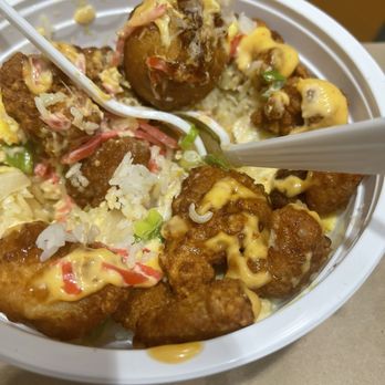 Thai Me Up! - It's Chicken Pop Rice Bowl mix takoyaki - Thai Near Me - North Hollywood, California Thai Me Up! - It's Chicken Pop Rice Bowl mix takoyaki - Thai Near Me - North Hollywood, California
