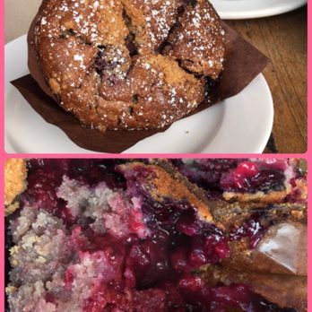 Prado Café - Gluten free triple berry muffin. I've died and gone to heaven! - Coffee & Tea Near Me - Vancouver, British Columbia Prado Café - Gluten free triple berry muffin. I've died and gone to heaven! - Coffee & Tea Near Me - Vancouver, British Columbia